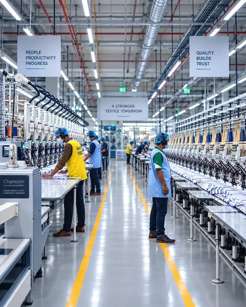 Embroidery division machinery