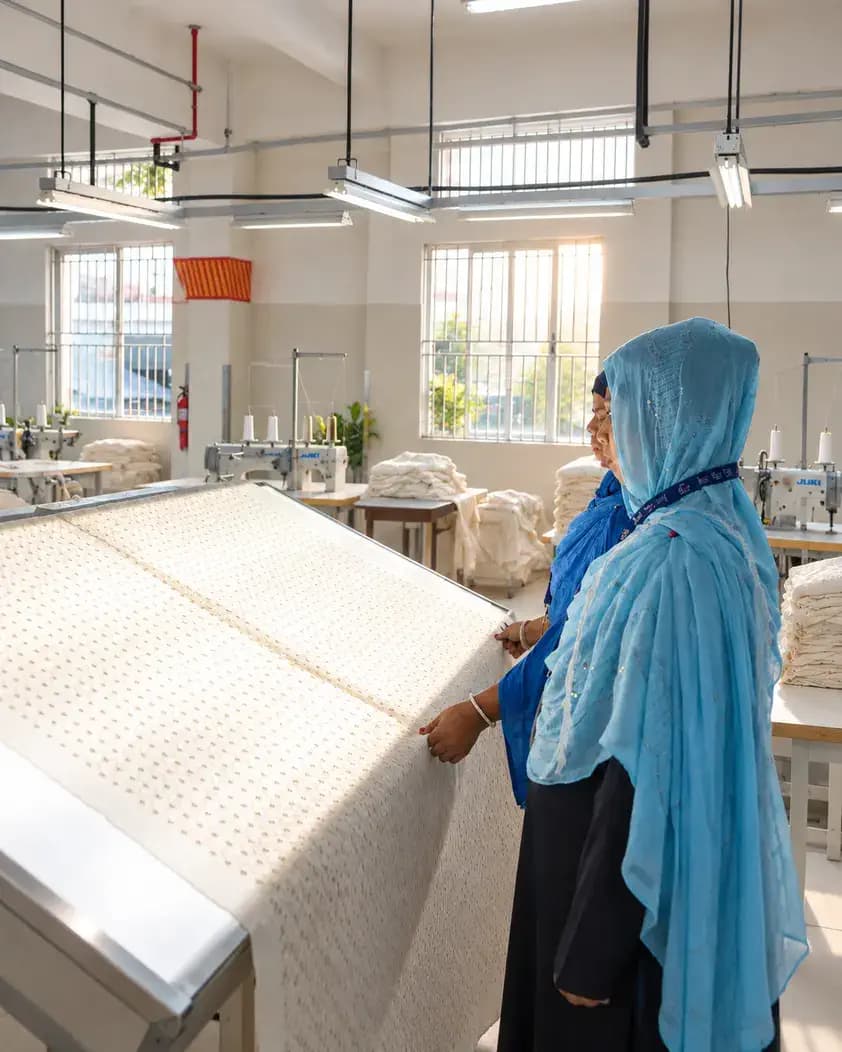 Knit Plus Limited Schiffli embroidery production floor